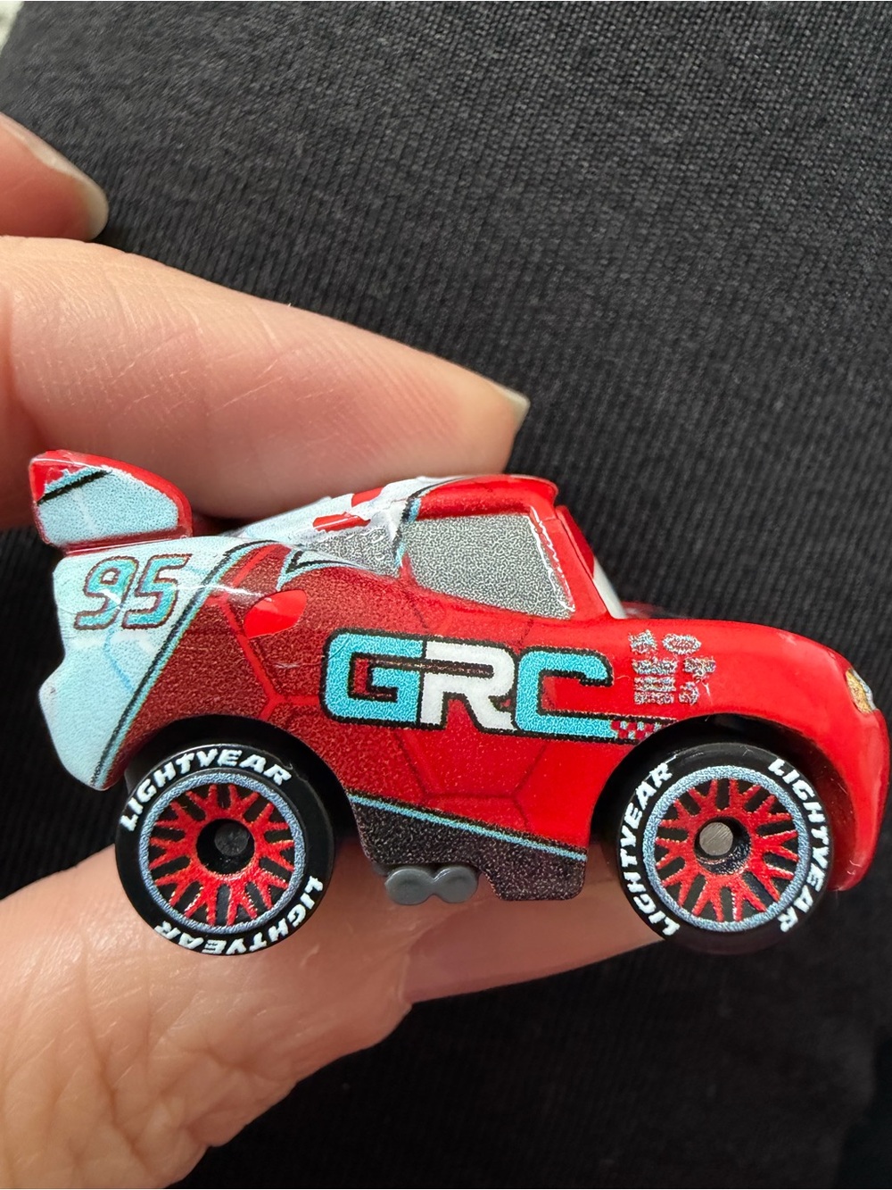 Pixar Cars GRC Lightning McQueen mini diecast